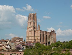 Pogled na stolnico v Albiju