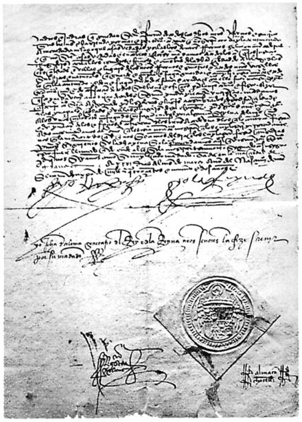 A signed copy of the Alhambra Decree