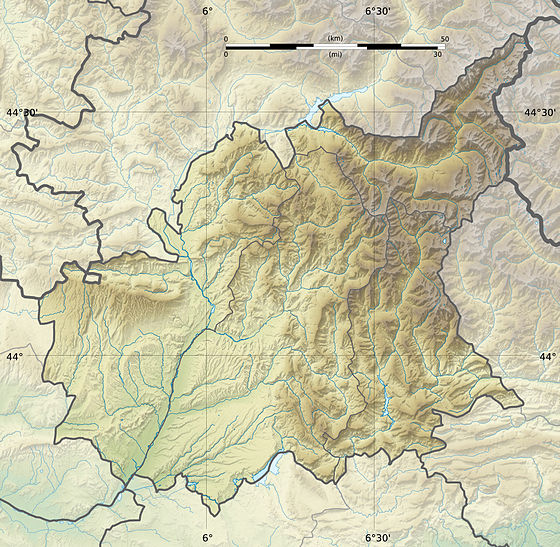 (Voir situation sur carte : Alpes-de-Haute-Provence)