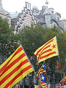 伝統的にカタルーニャ国旗として用いられているサニェーラ