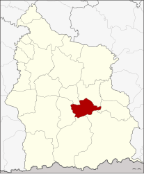 District de Si Rattana - Carte