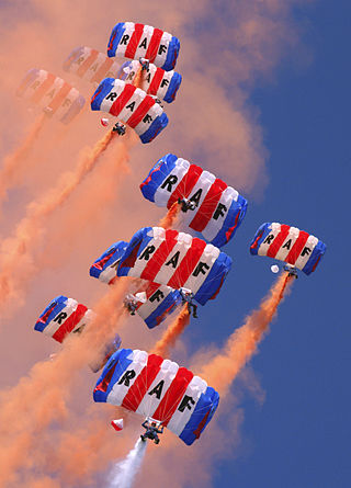 <span class="mw-page-title-main">RAF Falcons</span> Parachute display team of the Royal Air Force