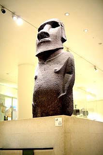 Hoa Hakananaia Statue from Easter Island