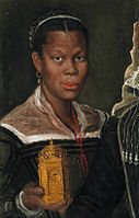 Portrait of an African Woman Holding a Clock, c. 1585※