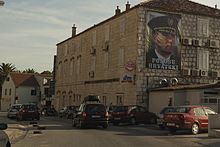 "Croatian pride", Makarska centre, September 2011 Ante Gotovina plakat 2 w Makarska.jpg