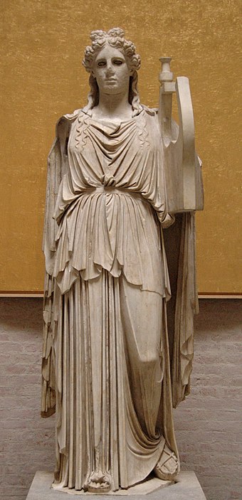 So-called “Apollo Barberini”, probable copy of the cult statue in the temple of Apollo Palatinus in Rome, 1st–2nd century, Munich Glyptothek (Inv. 211)