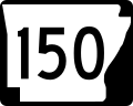 Three-digit state highway shield, Arkansas
