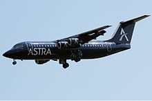 Astra Airlines BAe 146-300 Astra Airlines BAe 146-300 Milinkovic.jpg