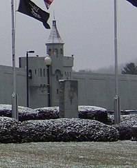 Memorial to the prison staff who died in the 1971 riot at Attica Correctional Facility Attica Prison Riot Memorial.jpg