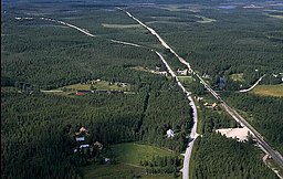 Flygbild över Avafors från 1994.