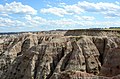 Open dirt area, Badlands NP, SD, USA.