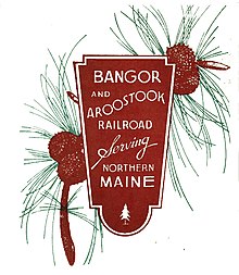 Bangor Aroostook Railway Logo, 1918