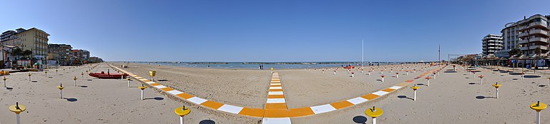 Spiaggia di Bellaria-Igea Marina fuori stagione