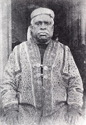 Бхактивинода Тхакур в костюме магистрата. Конец 1880-х годов