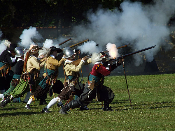 Historical re-enactment of the Battle of White Mountain.