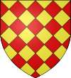 Lozengy or and gules