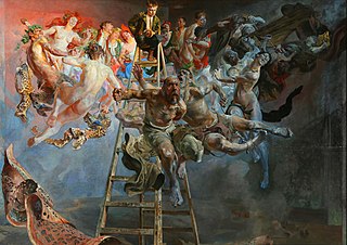 <i>Vicious Circle</i> (painting) Painting by Jacek Malczewski