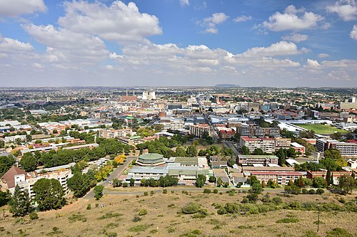 View of Bloemfontein from above Naval Hill