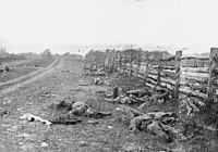 Bodies on the battlefield at antietam