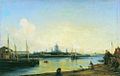 Вид на Смольный с Большой Охты, 1851