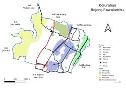 Peta wewidangan Bojong Rawalumbu
