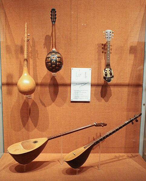 Bouzouki in the Museum of Greek Folk Musical Instruments in Athens