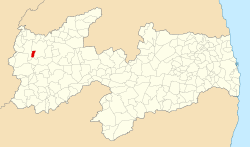Localização de Marizópolis na Paraíba