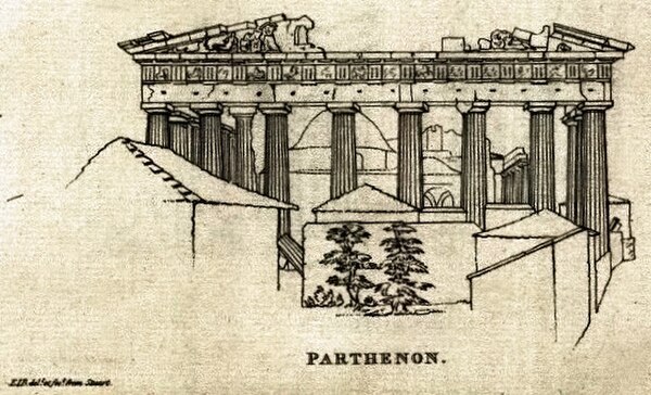 The Parthenon at the time of Lord Elgin