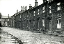 Terraced housing in Bury 1958