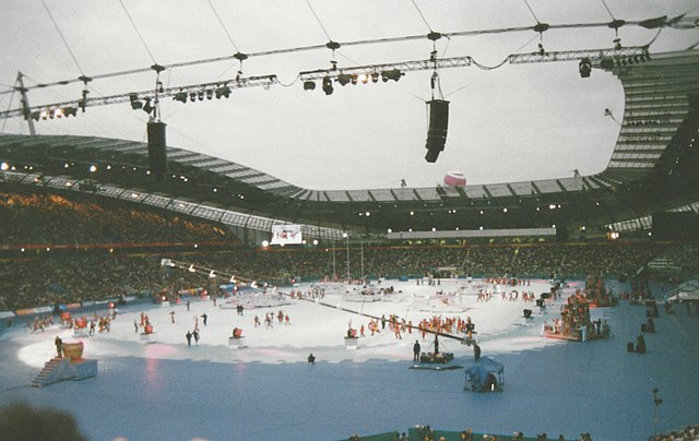 2002 The 2002 Commonwealth Games was set out in a horseshoe configuration with two tiers of seats