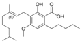 Cannabigerolic acid A monomethyl ether.png