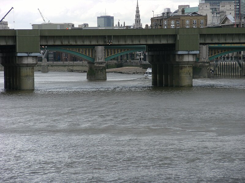 File:Cannon Street Railway Bridge and Southwark Bridge, London.jpg