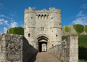 Le château de Carisbrooke (île de Wight). (définition réelle 4 197 × 3 003)