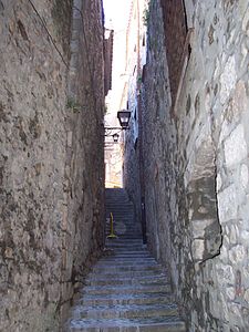 Català: Un altre carrer del call. English: Another street of the Jewry. Italiano: Un'altra strada del Quartiere ebraico.