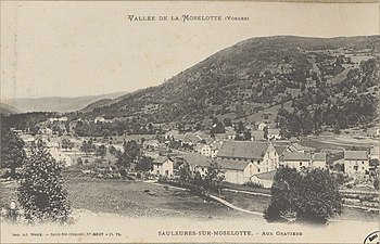 La vallée de la Moselotte à Saulxures.