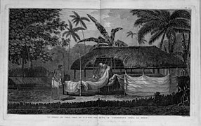 Le corps de Thee, chef d'O-Tahiti, tel qu'on le conservait après sa mort