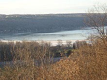 Winter view of the head of Cayuga Lake