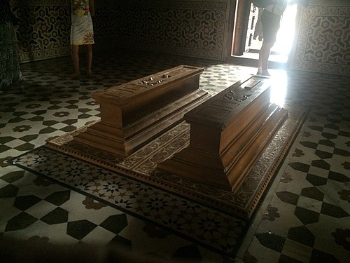 The tomb of Mirza Ghiyas Beg and Asmat Begam, Parents of Nur Jahan at I'timād-ud-Daulah