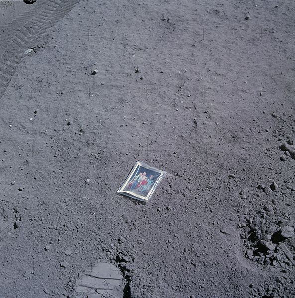 File:Charlie Duke's family portrait left on the surface of the moon.jpg