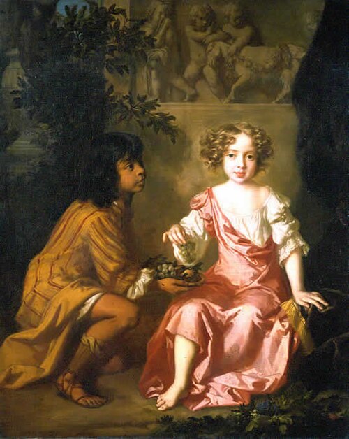 Charlotte Fitzroy as a child, painted by Peter Lely.