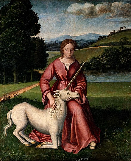 Virgin with a unicorn