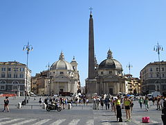 Flaminio-obelisken (1589), på Piazza del Popolo