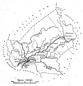 Карта Чусовского района в 1928 году