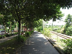 Rail tracks of the Jiji Line