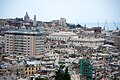 Cityscape of the Port of Genoa (view from above). Genoa, Liguria, Italy, South Europe.