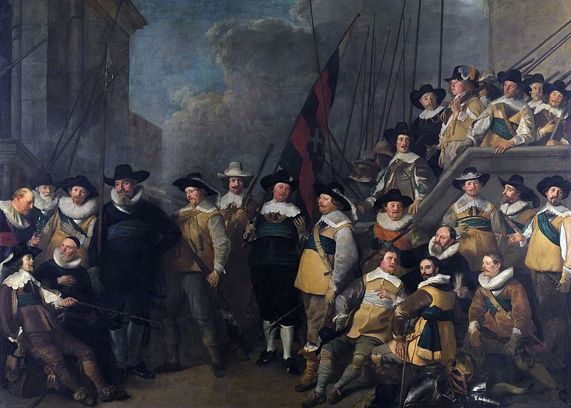 File:Civic Guard Company, led by Captain Cornelis de Graeff and Lieutenant Hendrick Lauwrensz, by Jacob Adriaensz Backer.jpg