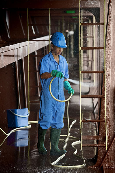 File:Cleaning the deck (7807187774).jpg