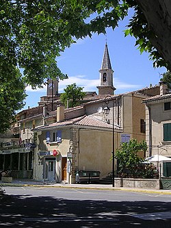 Skyline of Loriol-du-Comtat