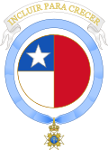 Coat of Arms of Michelle Bachelet (Order of Seraphim).svg