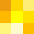 黄色のさまざまな色合い